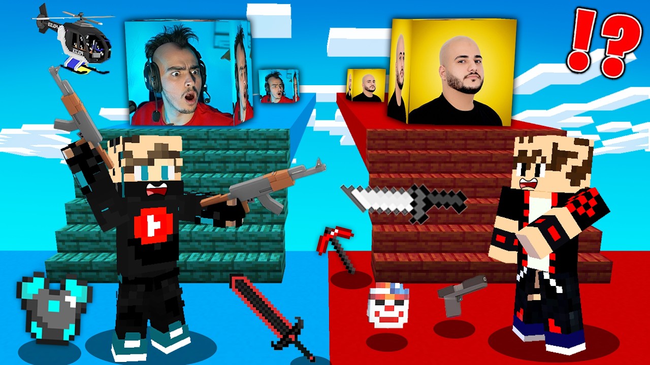 ماين كرافت : حرب طرق ولكن طريق أمير سلو الأصلع ضد طريق اوكا الصلعون !!؟ 😱🔥