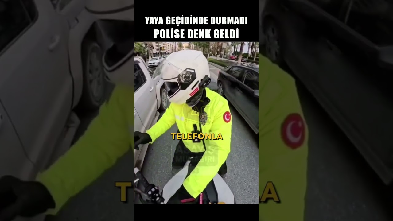 Yaya Geçidinde Durmadı, Polis Affetmedi!  #motovlog