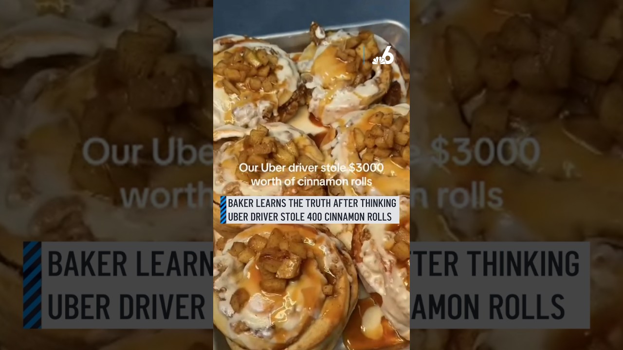Baker learns the truth after thinking Uber driver stole 400 cinnamon rolls