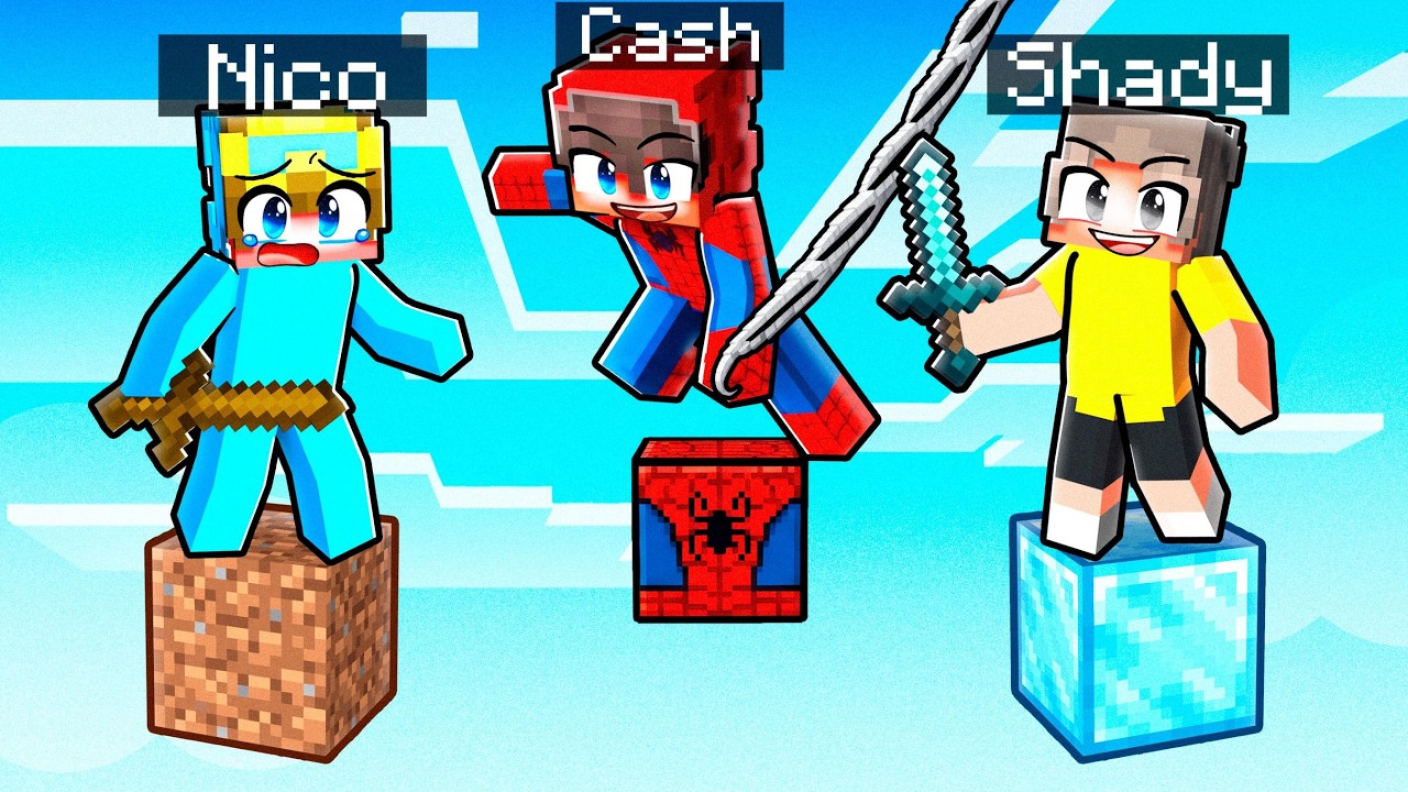 NOOB vs PRO: SUPERHERO One Block Battle! (Minecraft)