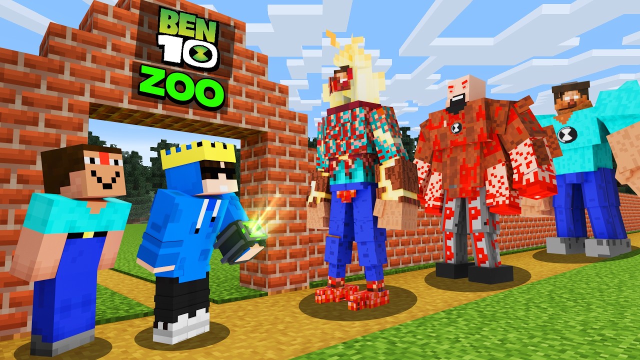 Saving All Famous Ben 10 Aliens From Scary Entities In Minecraft!!!