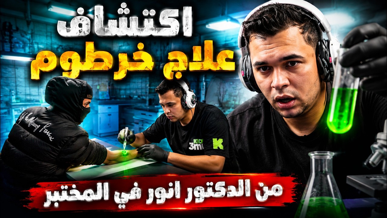 كتشاف علاج خرطوم من الدكتور انور في المختبر | الجزء (2) من السيناريو