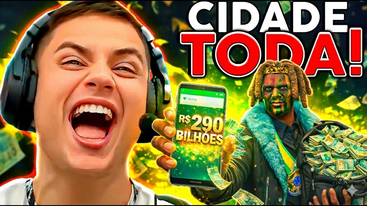 GOLPE de $290 BILHÕES no GTA RP 😱 (Paulinho o LOKO)