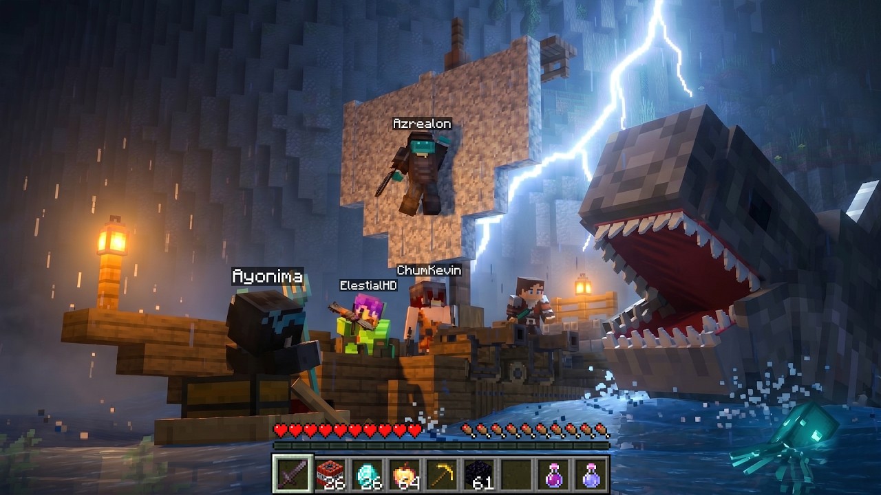 Gw Adain Lomba KAPAL TERKUAT Di Minecraft ..