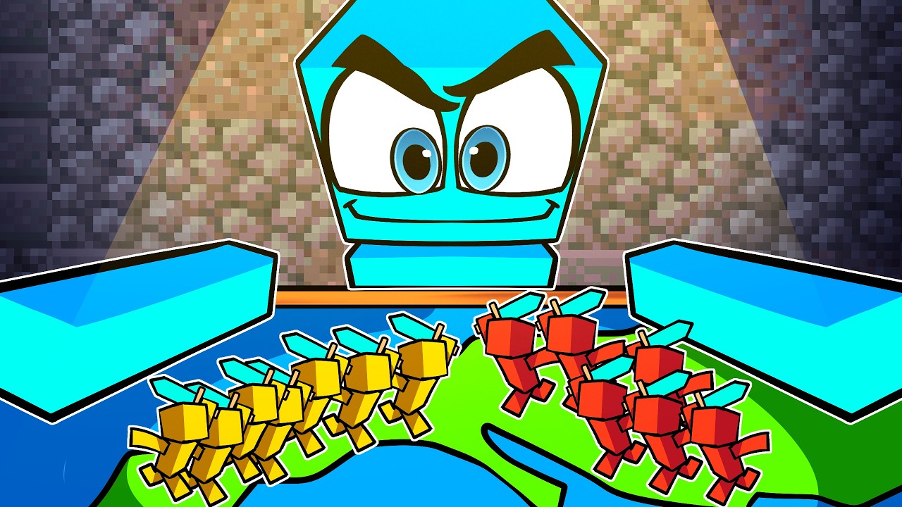 Entrei no Servidor de MINIWAR no Minecraft!