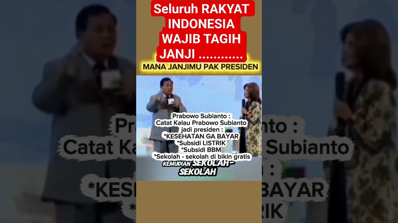SELURUH RAKYAT INDONESIA TAGIH JANJI PAK PRESIDEN #indonesia #beritaterbaru ##viral #news #politik