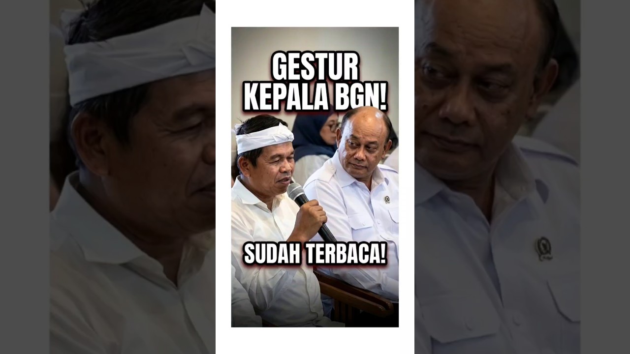 GESTUR MENCURIGAKAN KEPALA BGN DADAN HINDAYANA! SUDAH TERBACA OLEH KDM KANG DEDI MULYADI! #kdm