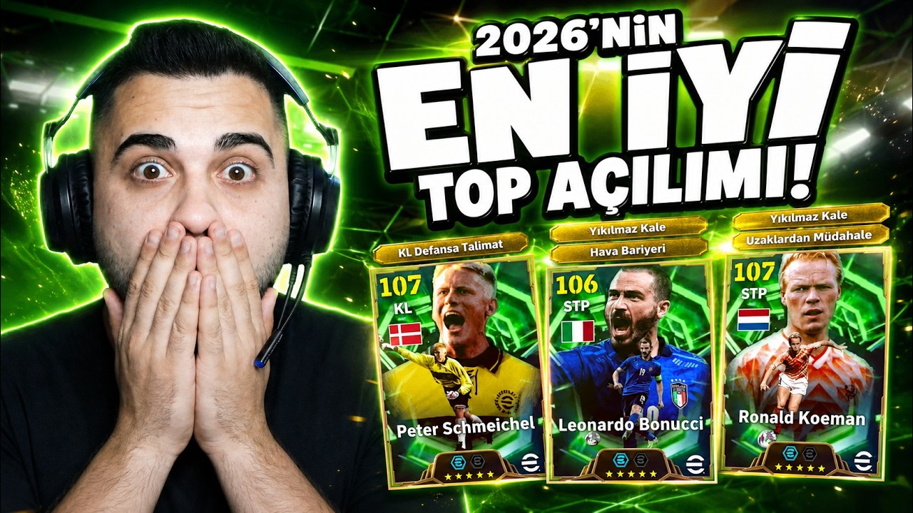 2026 Yılının En İyi Top Açılımı! İnanılmaz!! 😱 107 Schmeichel,Bonucci ve Koeman Top Açılımı + Deneme