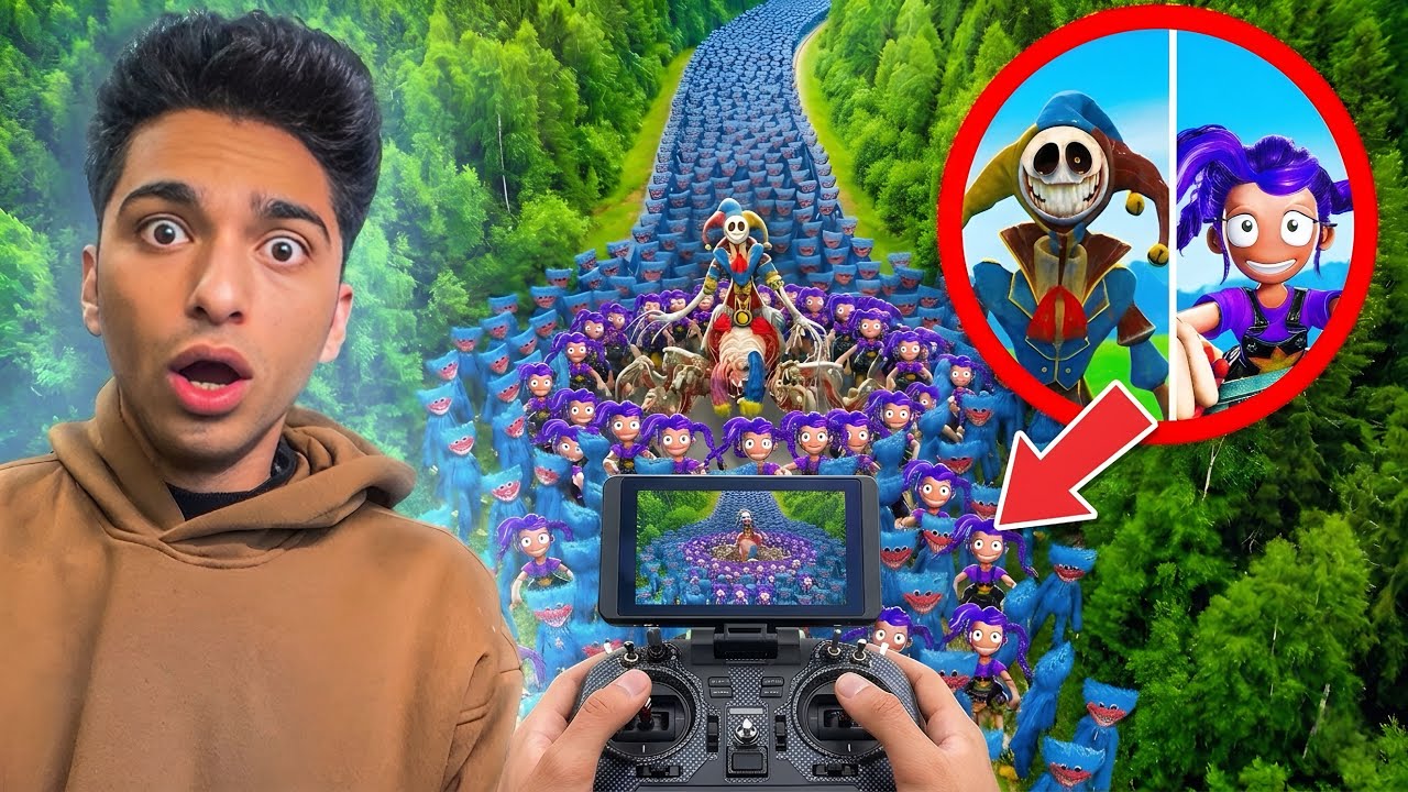 استخدمت طائره بدون طيار لاكتشاف جيش وهجوم البروتو وليلي وهاجي واجي مع دكتور بطيخ🧸 🍉 | Garry's Mod