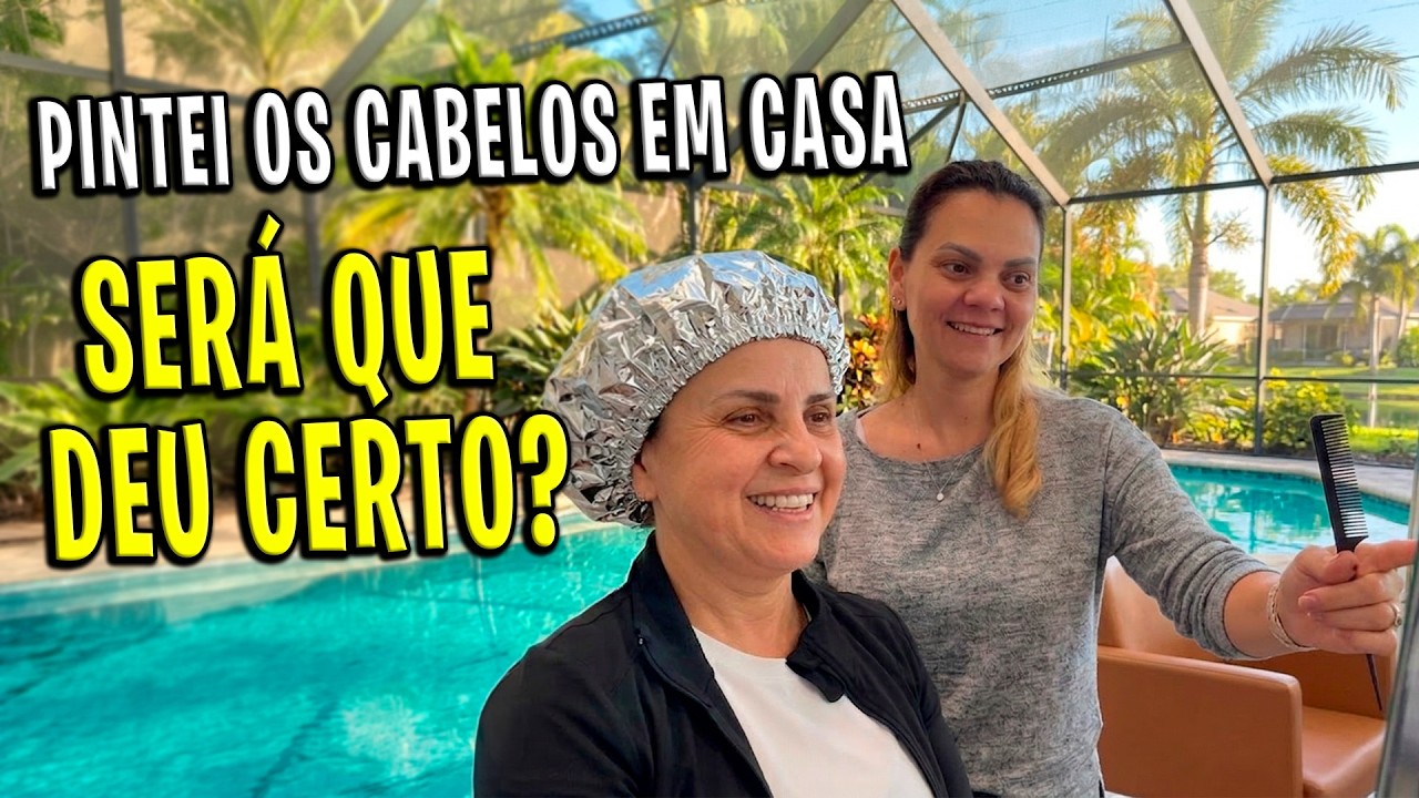 PINTANDO CABELO EM CASA 🏠  SERÁ QUE DEU CERTO? 😱