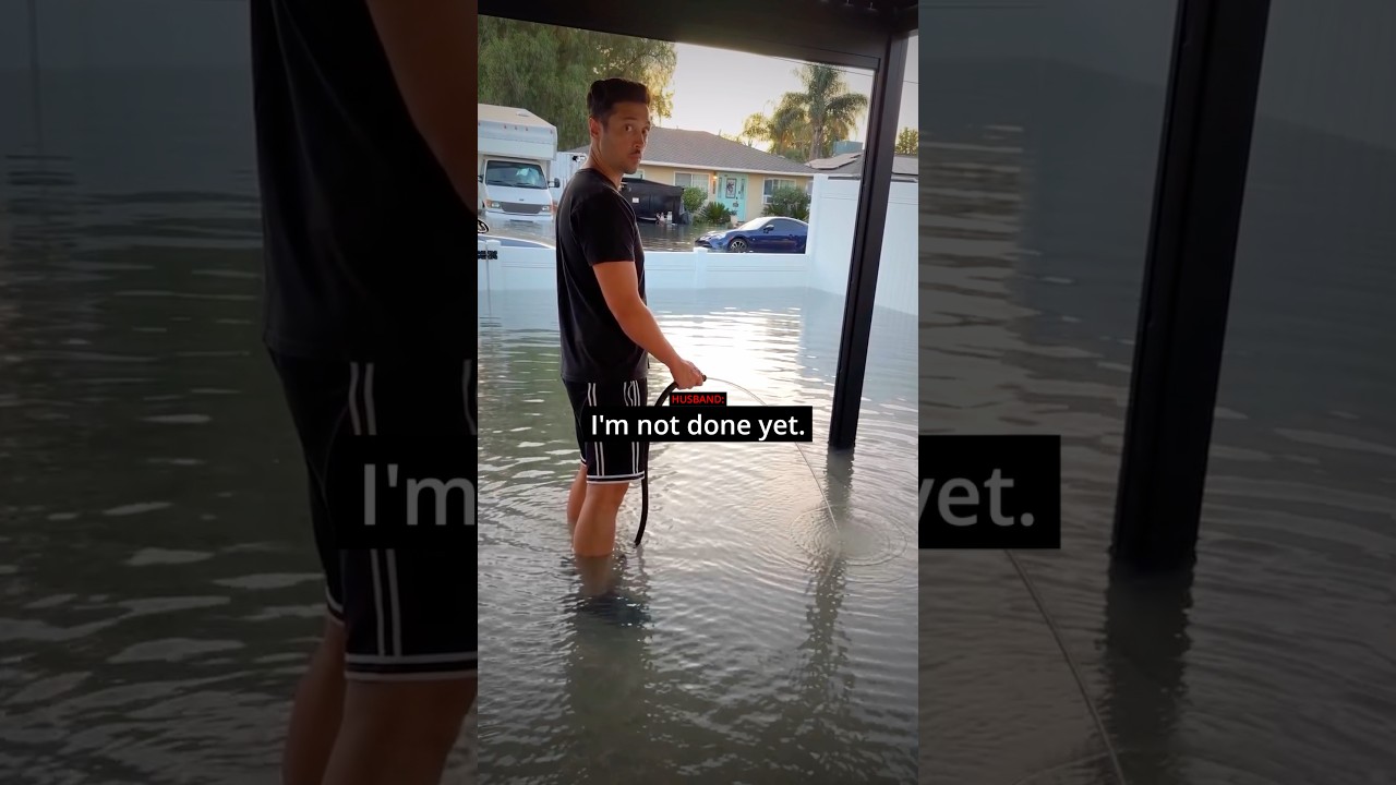 Cheater FLOODS The Backyard! 💀🌊