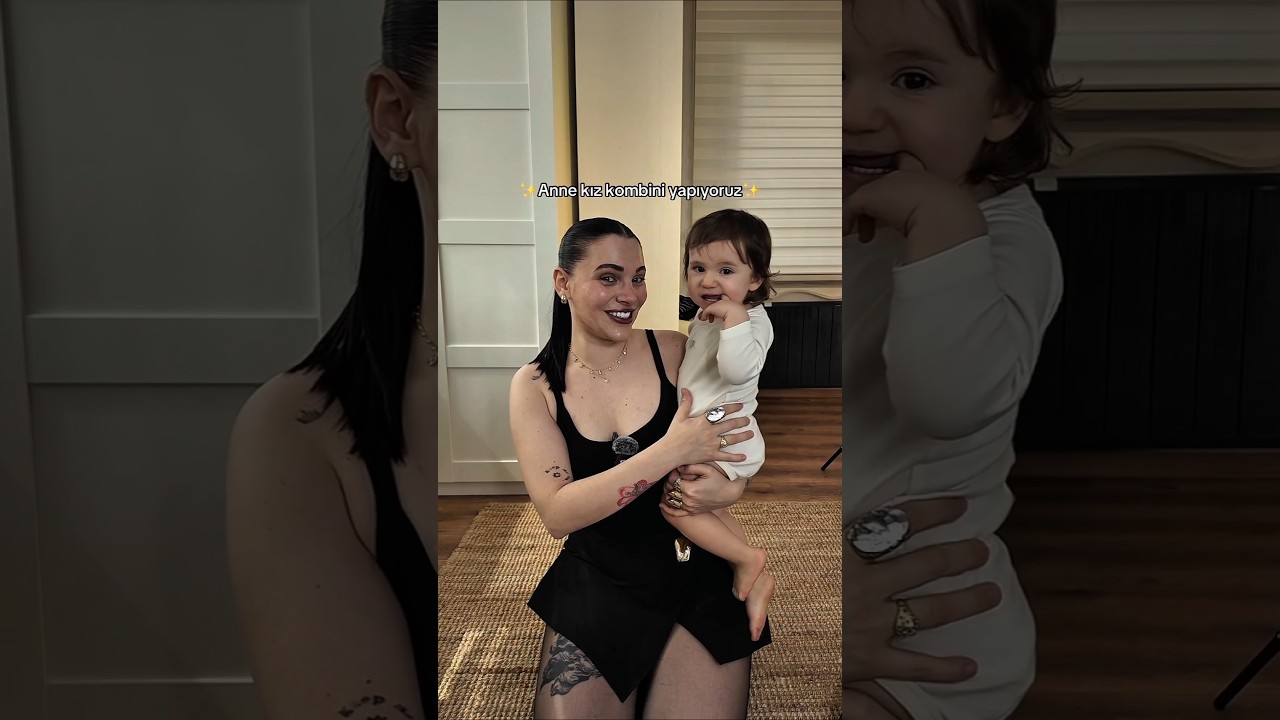 Anne kız kombiniyle davete hazırlanıyoruz ✨ #shorts