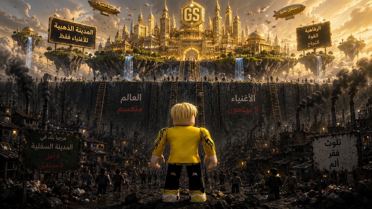 فيلم روبلوكس :العالم اتدمر... فبنى الأغنياء مدينة سمائية فوق الفقراء!😱 وحلمي الوحيد هو الصعود إليها!