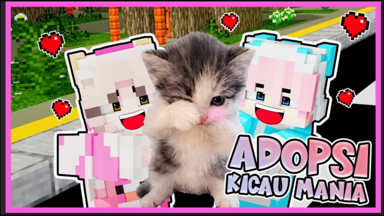 MOMON & ATUN ADOPSI KUCING KICAU MANIA di MINECRAFT @BANGJBLOX 