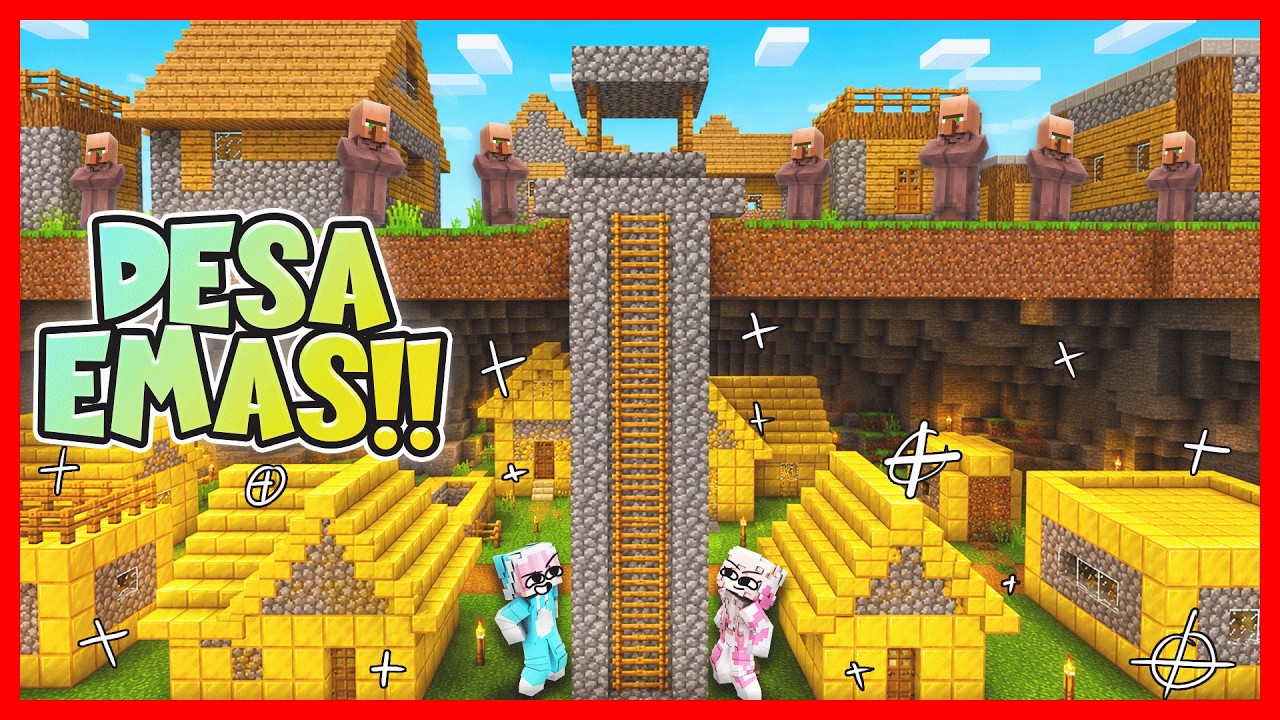 ATUN & MOMON MENEMUKAN DESA KUNO YANG PENUH EMAS !! Feat @sapipurba Minecraft