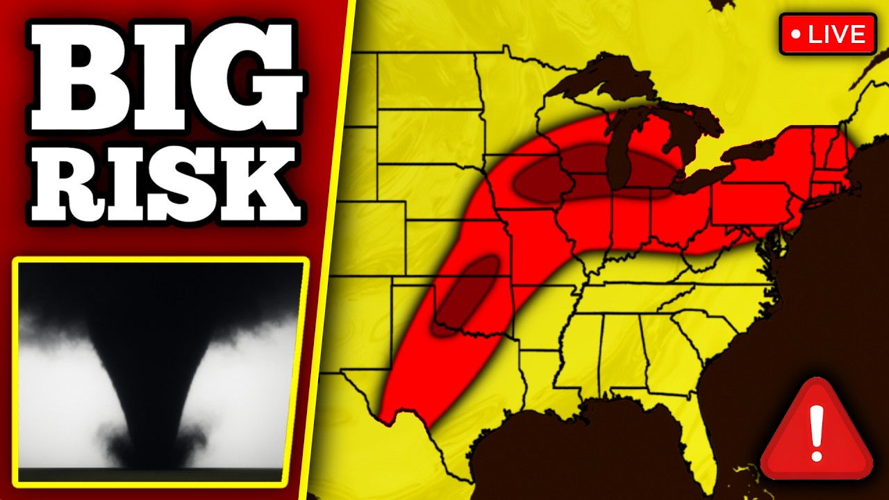 🔴 BREAKING TORNADO WARNING IN DETROIT, MICHIGAN - Tornadoes Possible With LIVE Storm Chasers...