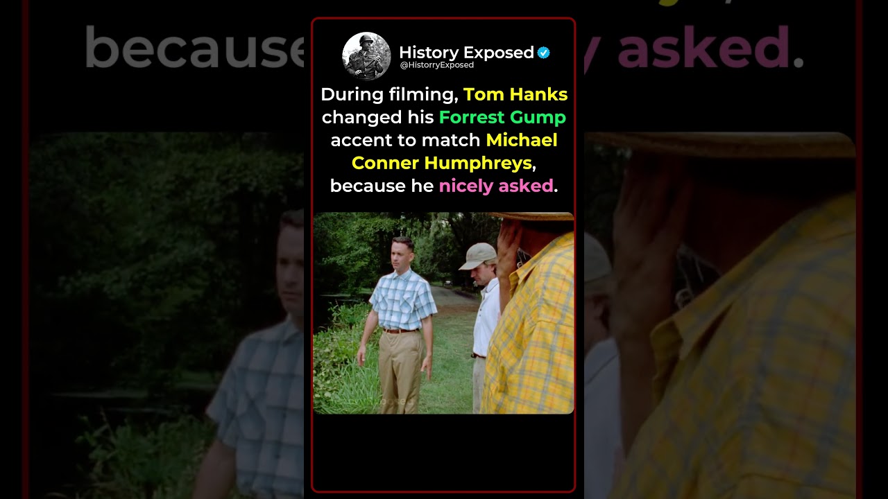 When Tom Hanks Copied a Child's Accent in Forrest Gump 🎬🗣️