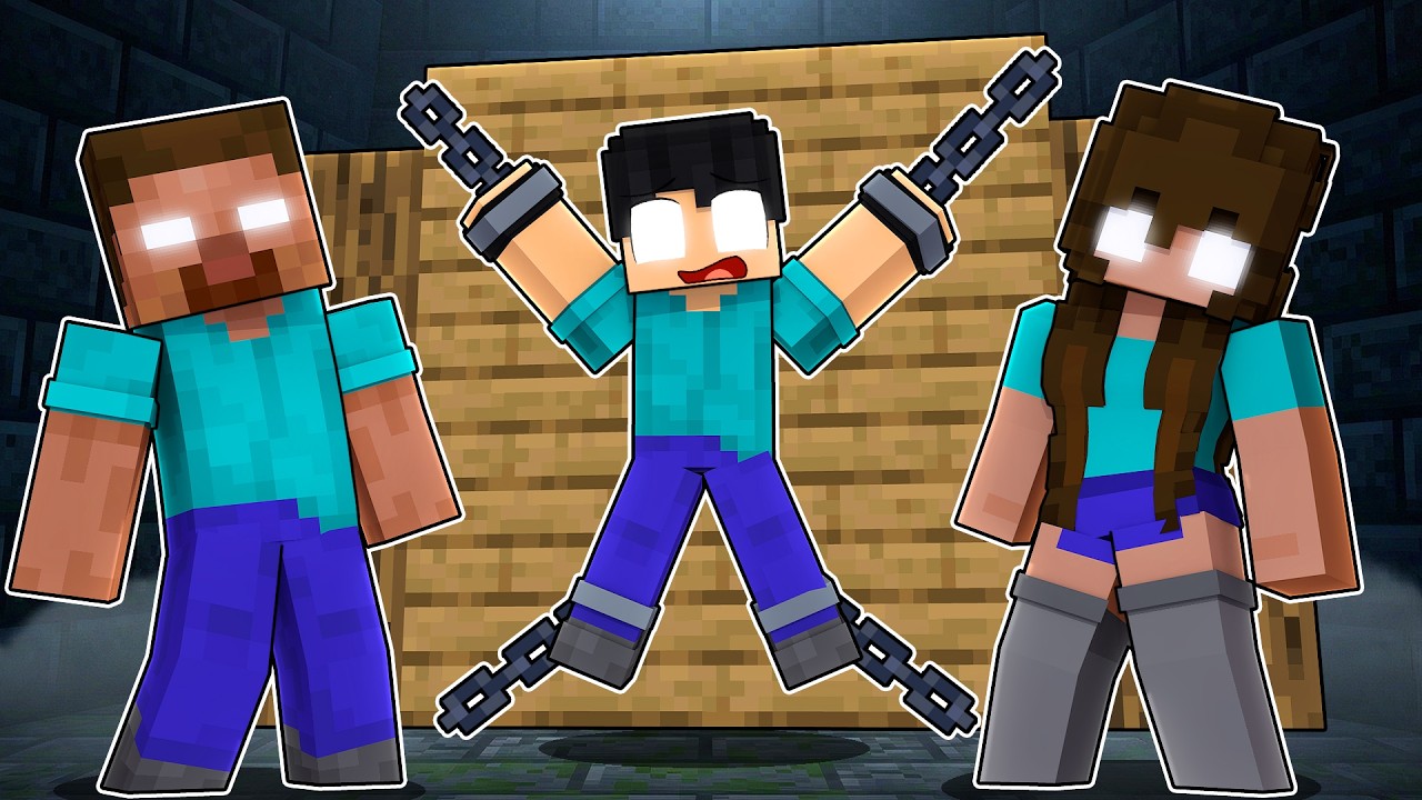 ADOTADO pela FAMÍLIA HEROBRINE no Minecraft