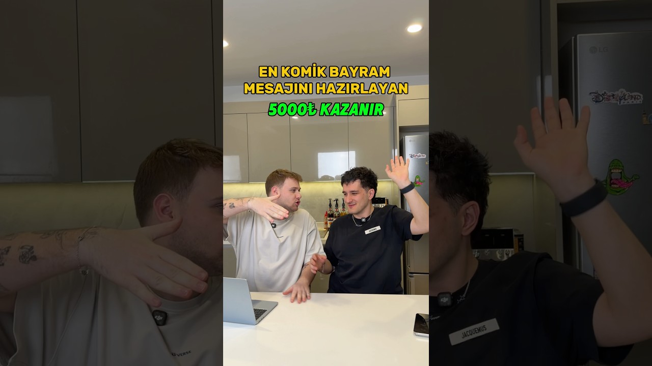 EN KOMİK BAYRAM MESAJINI YAPAN 5000₺ KAZANIR! #emreuzunboy #muratkurtaran #ramazan #bayram #shorts