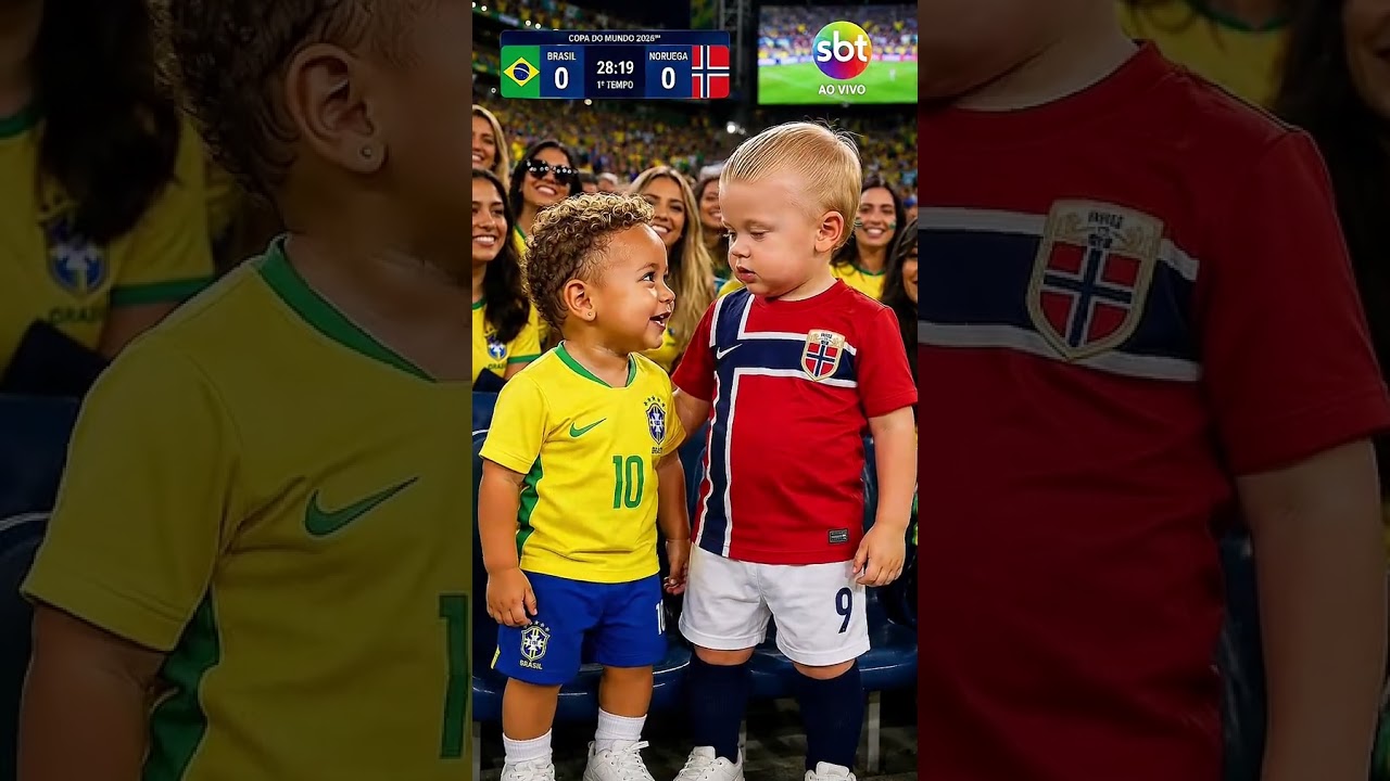 Quem sera que ganha? 🇧🇷 ou 🇳🇴? Claro que vai dar Brasil! 🏆🏆🏆 #foryou #foryoupage #football#copadomun