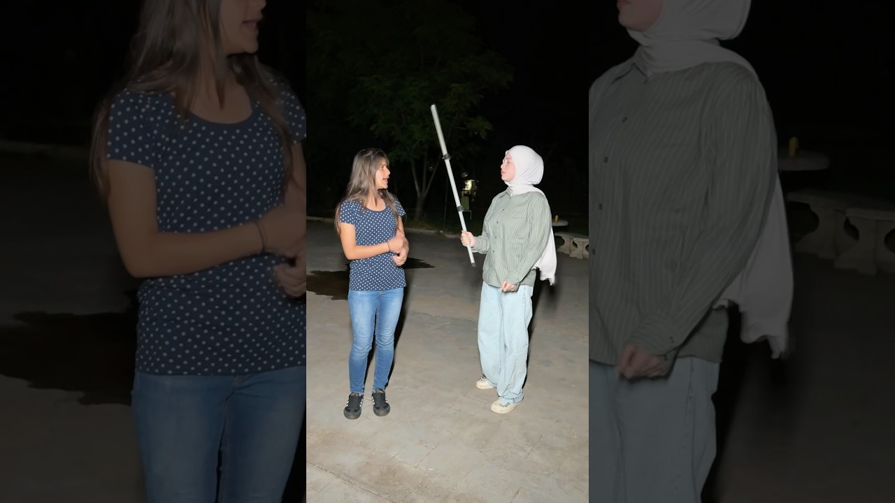 مرتي عم تحاول تبيع العصاية:😱