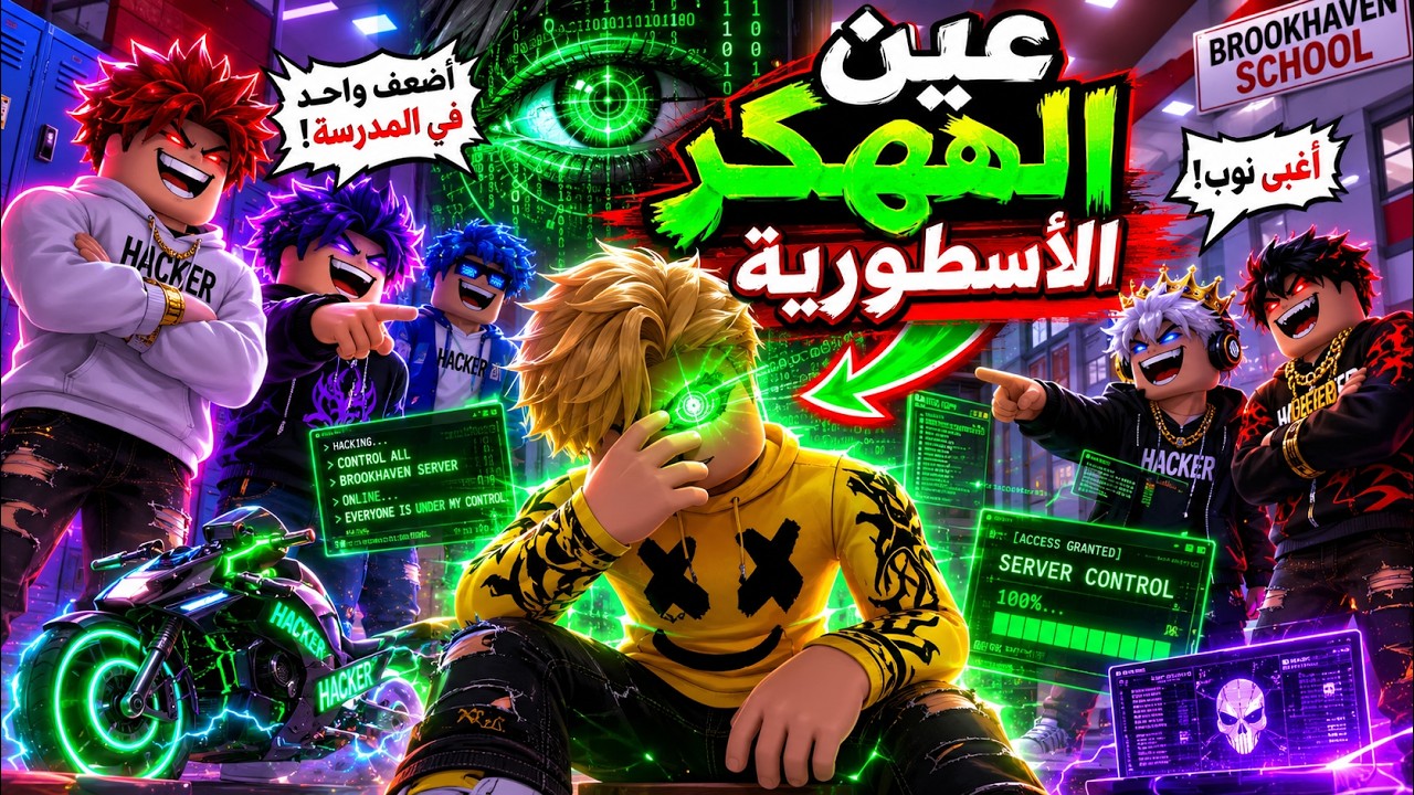 فيلم روبلوكس : الغلابة دول اتنمروا عليا ما يعرفوش إني بمتلك عين الهاكر الاسطورية ..!👁️💀