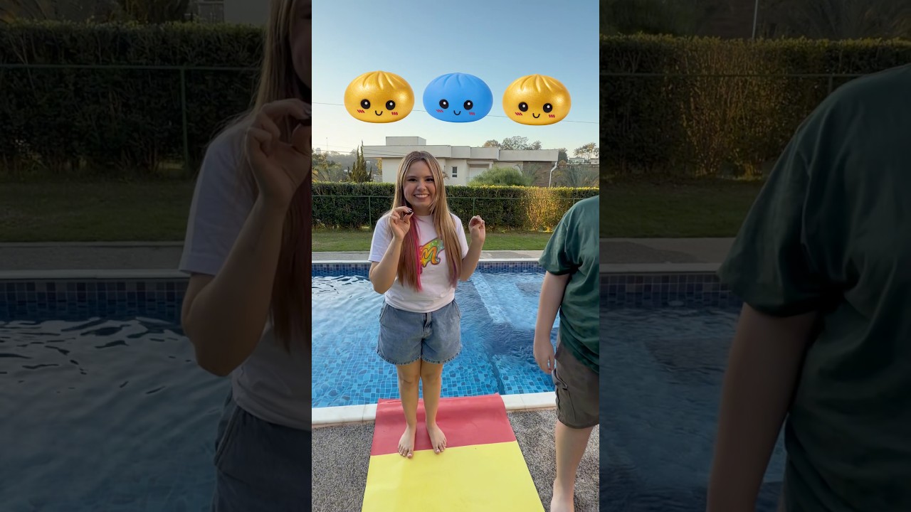 Quem errar pula na piscina😮