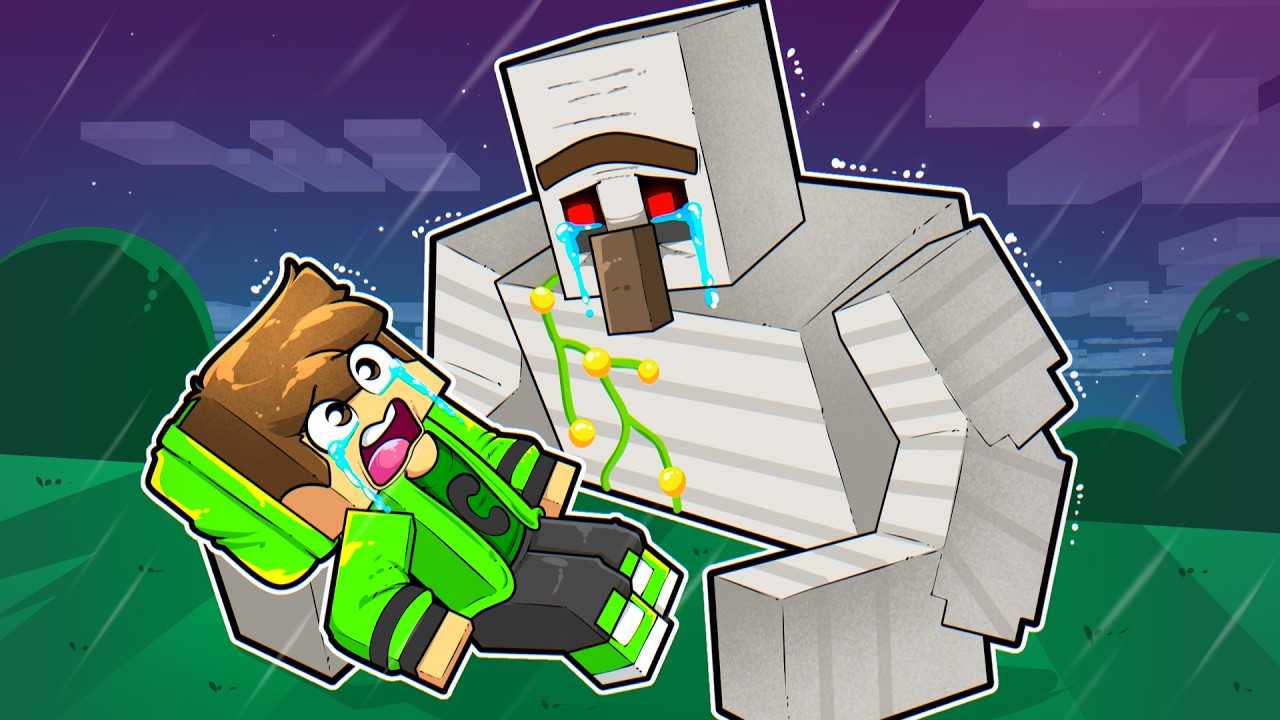 A HISTÓRIA MAIS TRISTE do IRON GOLEM no Minecraft!