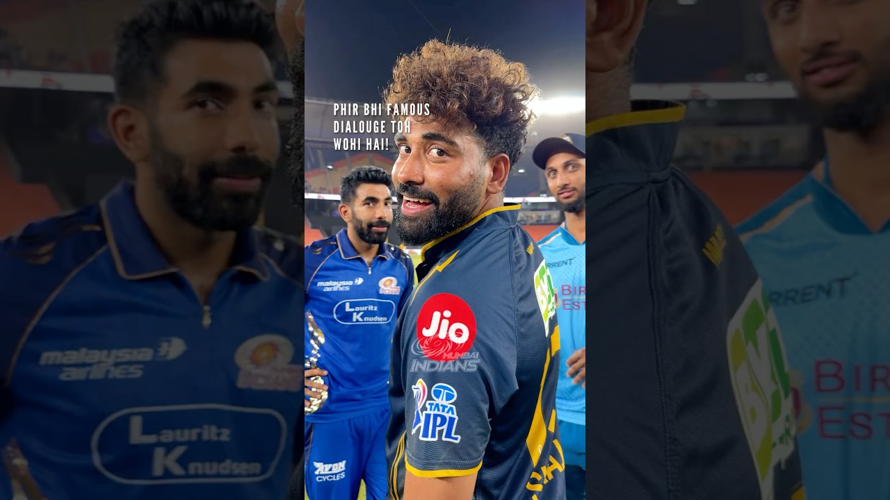 DSP believes only in Jassi bhai! 🫂💙 | #MumbaiIndians #OneFamily #TATAIPL #GTvMI