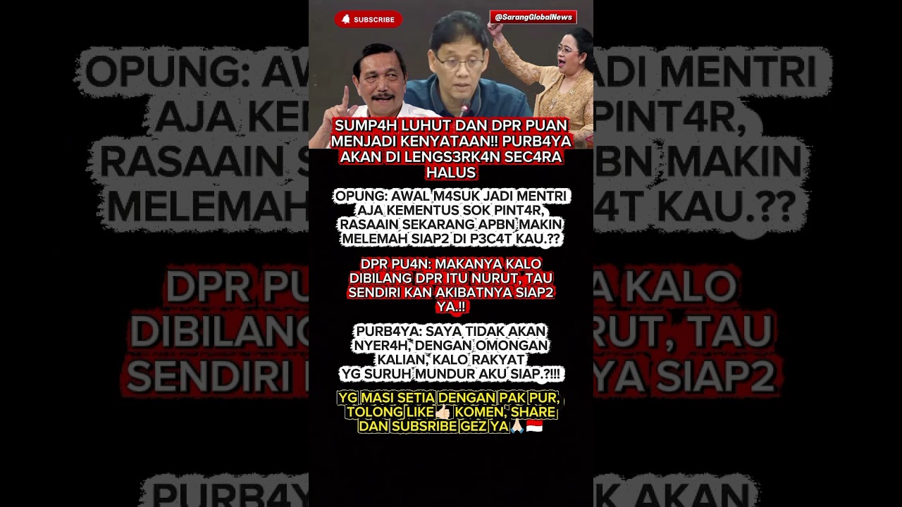 omongan Luhut menjadi kenyatak'an#viral #beritaterkini #youtubeshorts #shortvideo