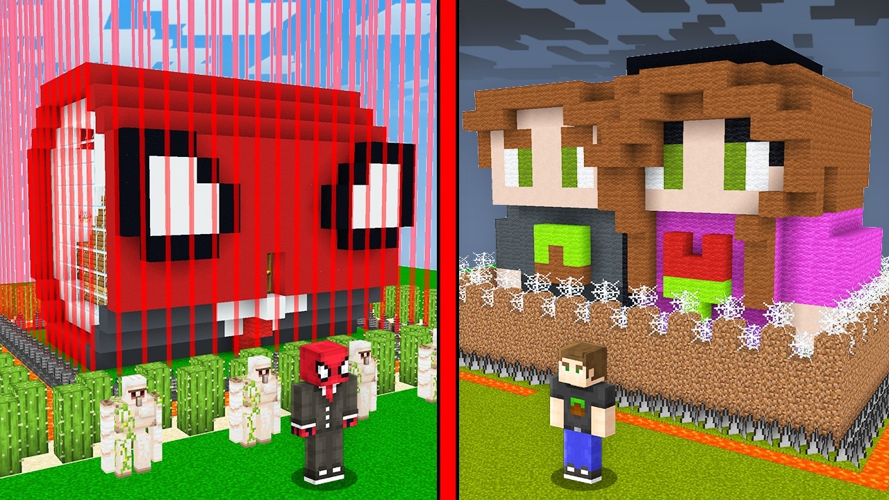 ZENGİN vs FAKİR: Güvenli Ev Kapışması (Minecraft)