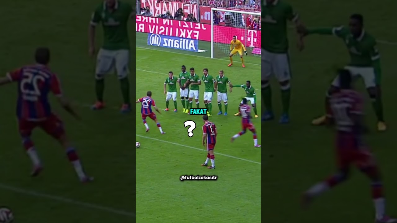 futbol tarihinin en zekice free kick'i!