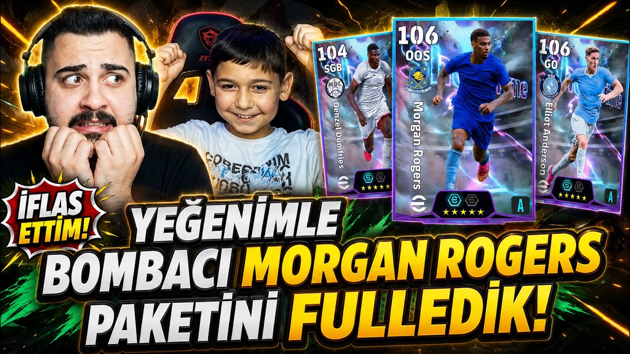 İFLAS ETTİM 😭 Yeğenimle Bombacı Morgan Rogers Paketini Fulledik!! Top Açılımı + Deneme