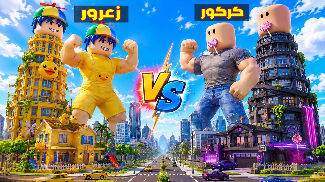 فلم روبلوكس : برج زعرور العملاق الجديد افضل من برج كركور الطويل الجديد 😱🔥