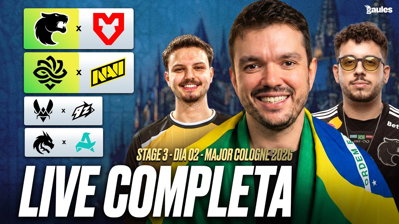 DIA 2 - IEM COLOGNE MAJOR 2026 STAGE 3  - !socio - Siga @Gaules nas redes sociais!