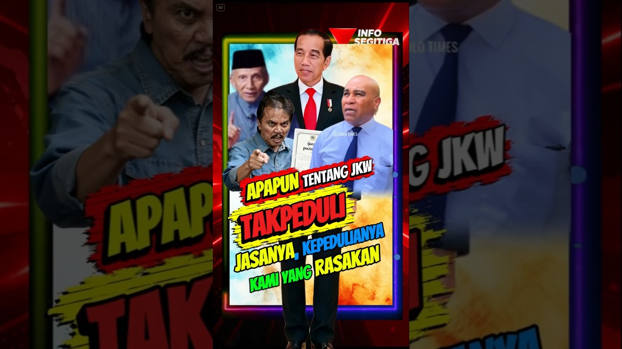 HARU! Tokoh Indonesia Timur Sebut Kami Tak Peduli Fitnah ke Jokowi, Jasanya Sangat Nyata #viral