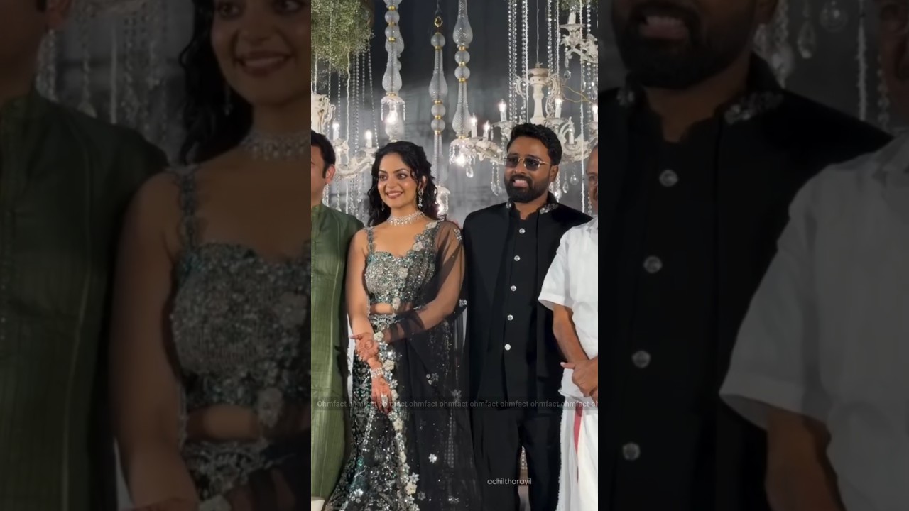 Reception is on🥳❤️ #ahaanakrishna #nimishravi #wedding #kkfamilyofficial #moments #happiestmoments