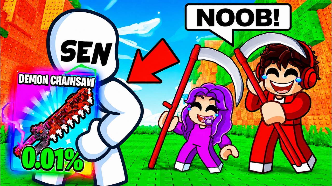 SEN Noob Gibi Davrandın... Sonra %0.1'lik CHAINSAW Aldın! - Roblox