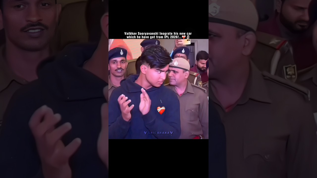 Vaibhav Sooryavanshi inaugurated his new car! 🥶❤‍🩹 #vaibhavsuryavanshi