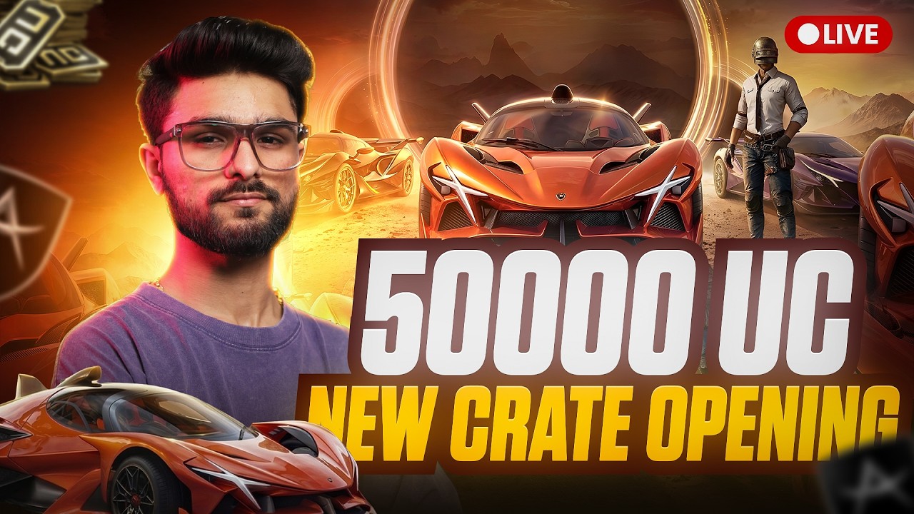 50K UC SUPERCAR OPENING | 60 SOLO FINISH POSSIBLE? | BGMI LIVE @LoLzZzGaming