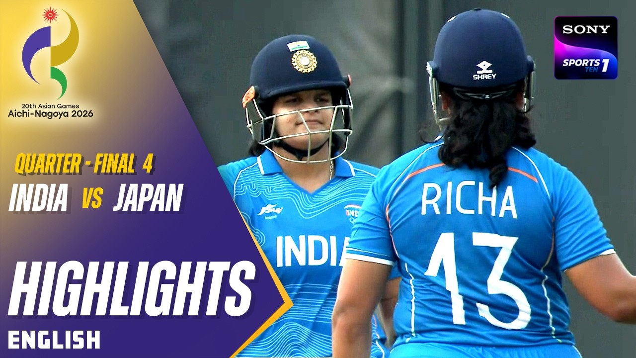 Shafali's Blitz Seals Semis Spot | IND W vs JPN W | English | Highlights | Asian Games 2026