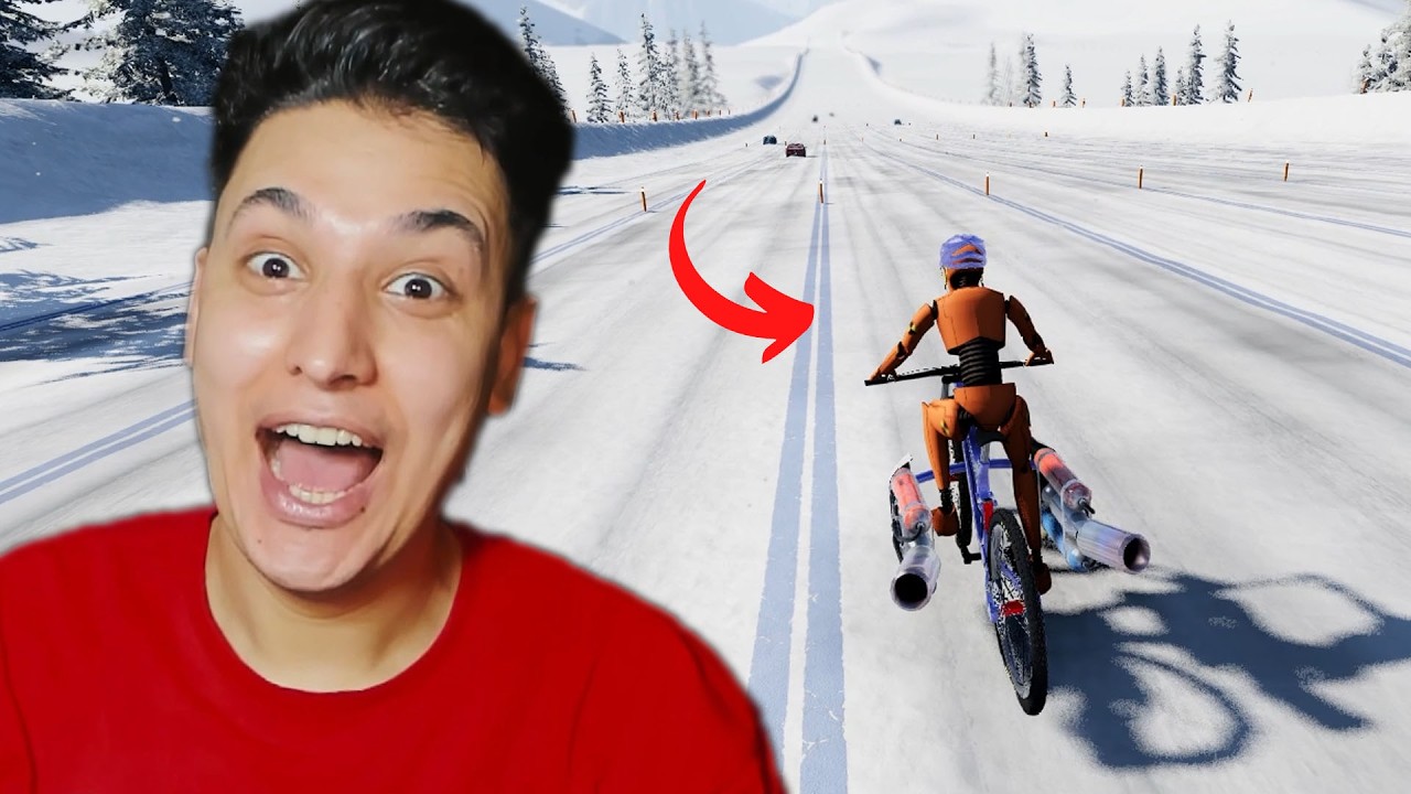 تعطلت الفرامل وانا بدراجة على منحدر! (BeamNG.drive)
