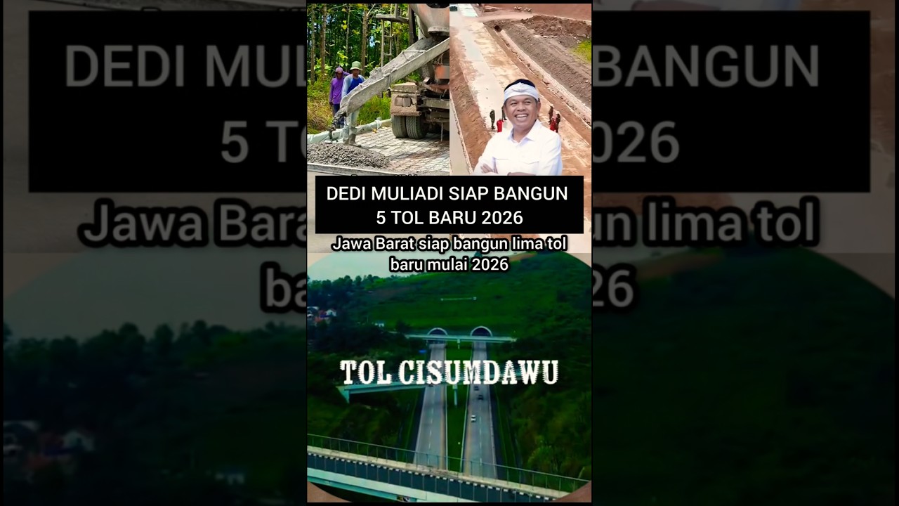 KDM siap eksekusi 5 tol baru tahun 2026 #dedimulyadi #news #kdm