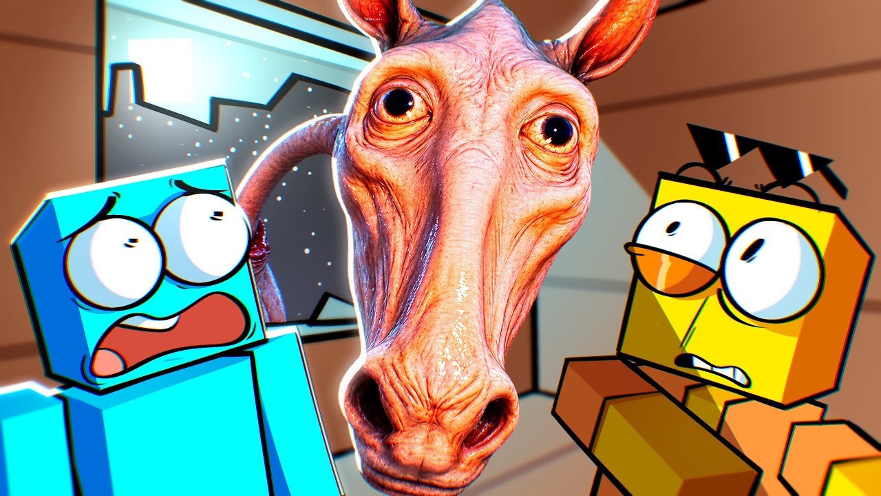 Sobrevivendo ao CREEPY HORSE em 1 Bloco no Minecraft!