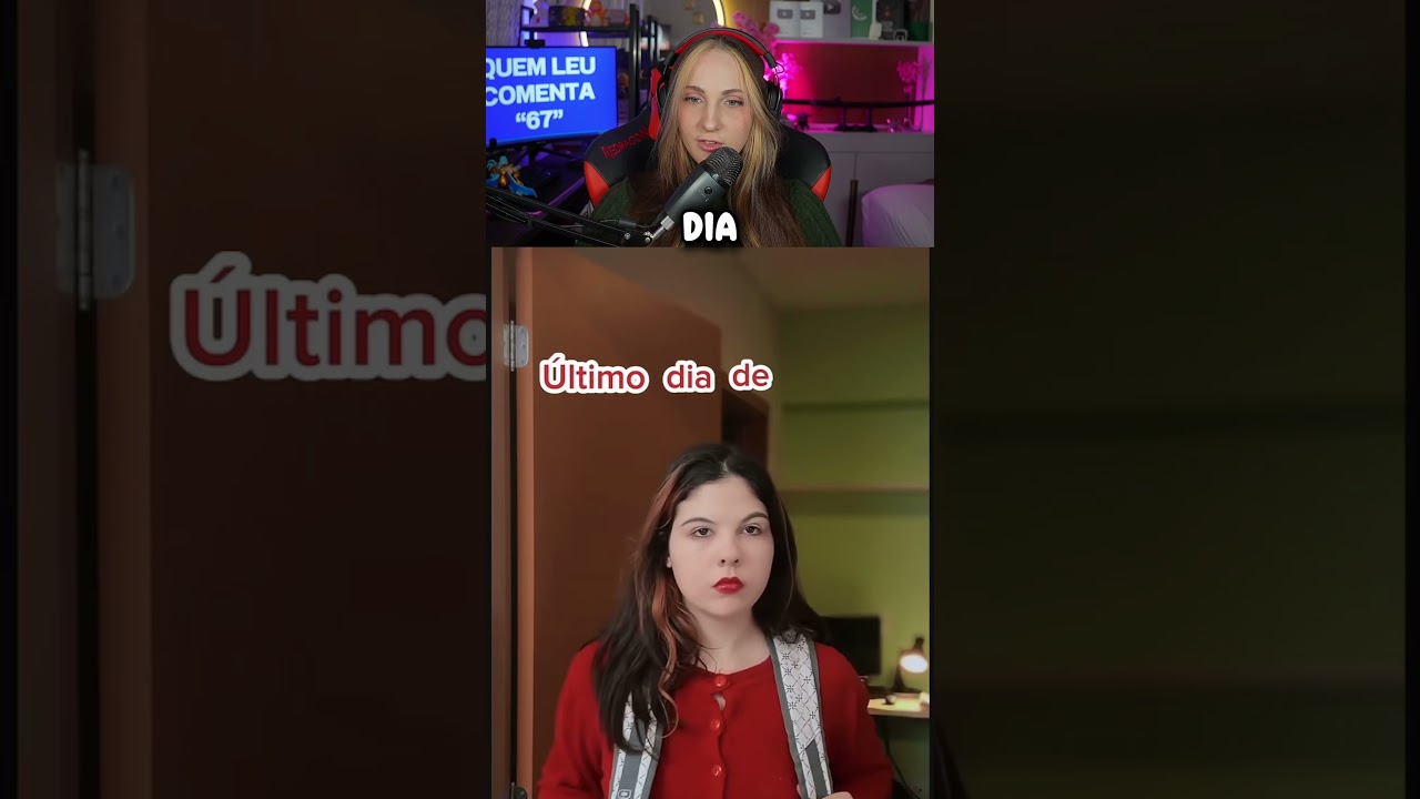 Alemã reage a Gabi Talvao - Último dia de aula VS Último dia de escola….