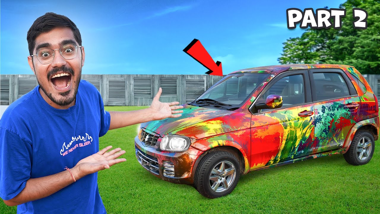 Finally...We Painted Our Car Using Hydro Dipping🔥| 100% Real & Successful | PART-2