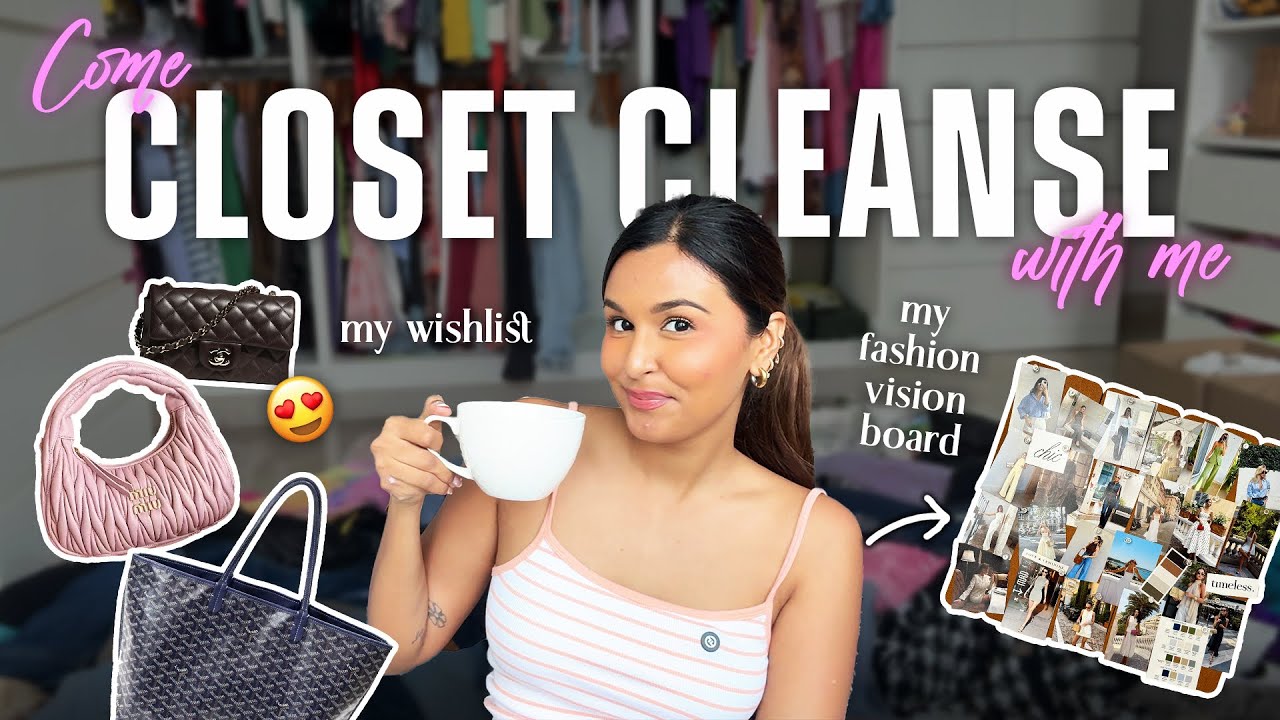 Decluttering my DREAM Walk-in-Wardrobe🥹🩷 / Making a Fashion Mood Board, My Wishlist & More!