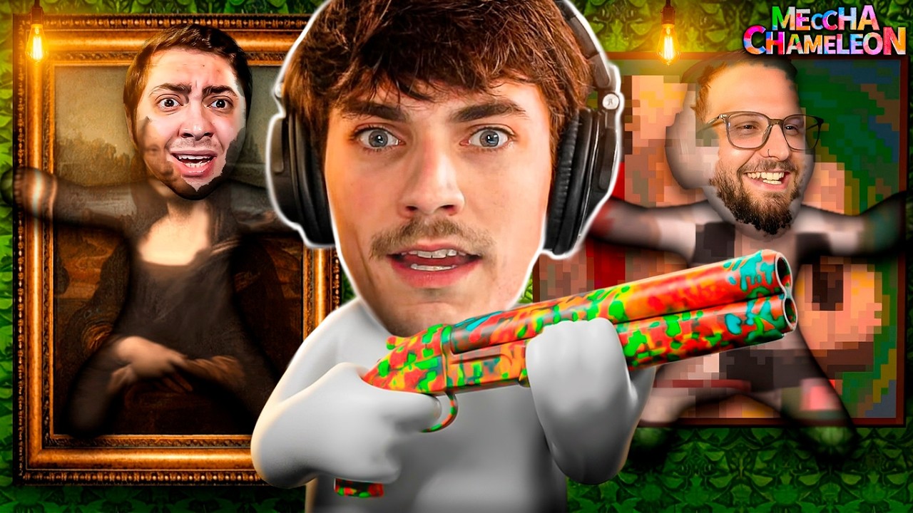 ELES SE ESCONDERAM NOS QUADROS | Meccha Chameleon #2