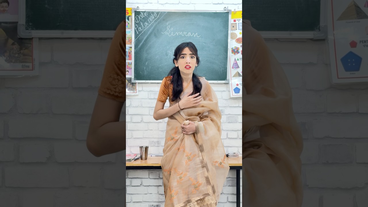 Who’s Chasing Ma’am?❤️‍🩹😭🚪|Simran Makhija| #shorts #school #schoollife #sad #love #teacher