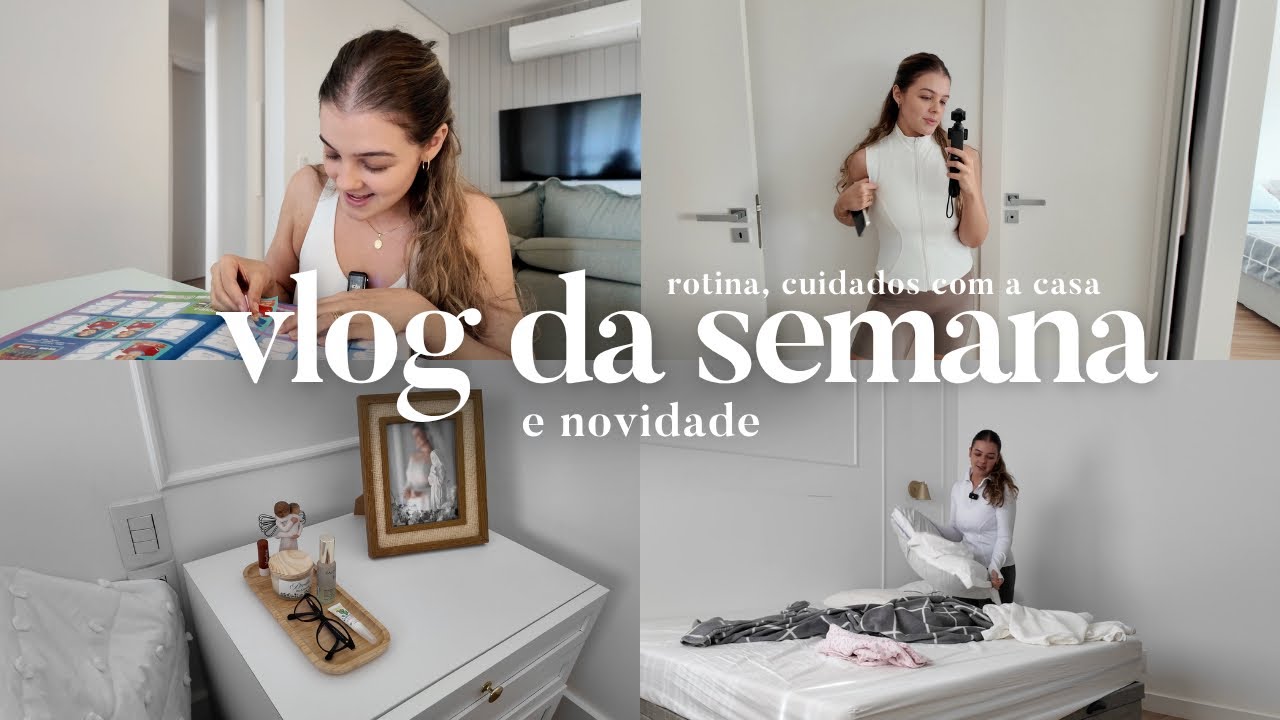 Vlog da semana com rotina de casa, novidade e potes novos pra lavanderia 